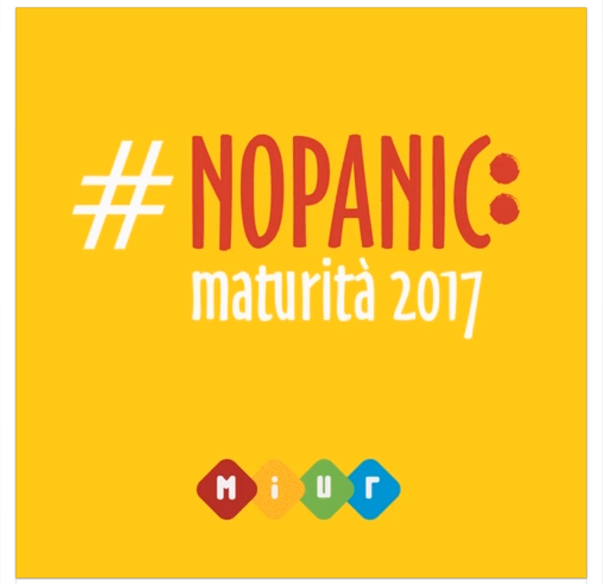 maturita 2017 nopanic MIUR